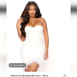 White feather dress